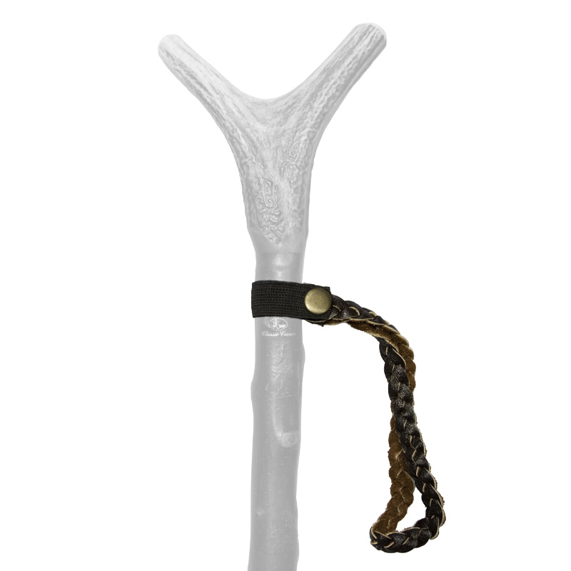 Plaited Leather Walking Stick Wrist Loops (Pack of 10) Health and Care